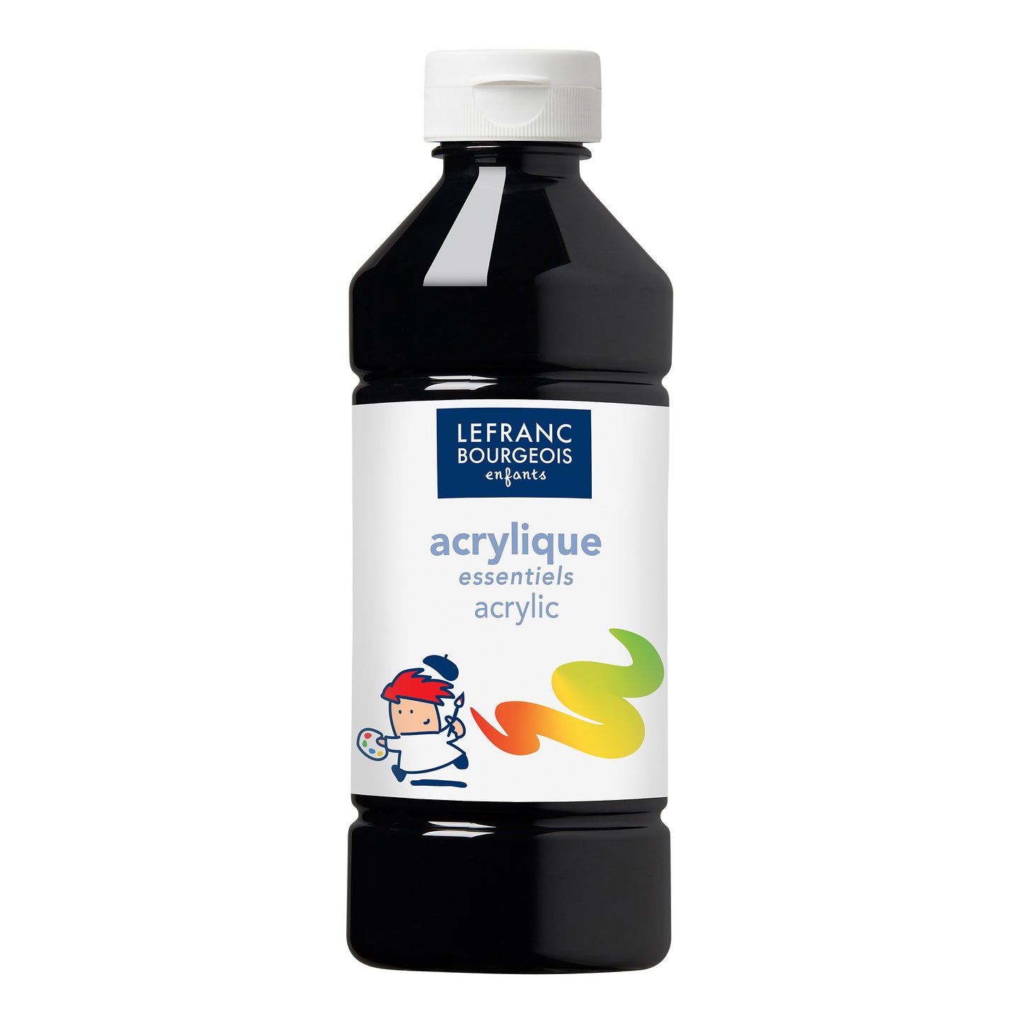 Farba akrylowa Lefranc Bourgeois - Czarny 500 ml