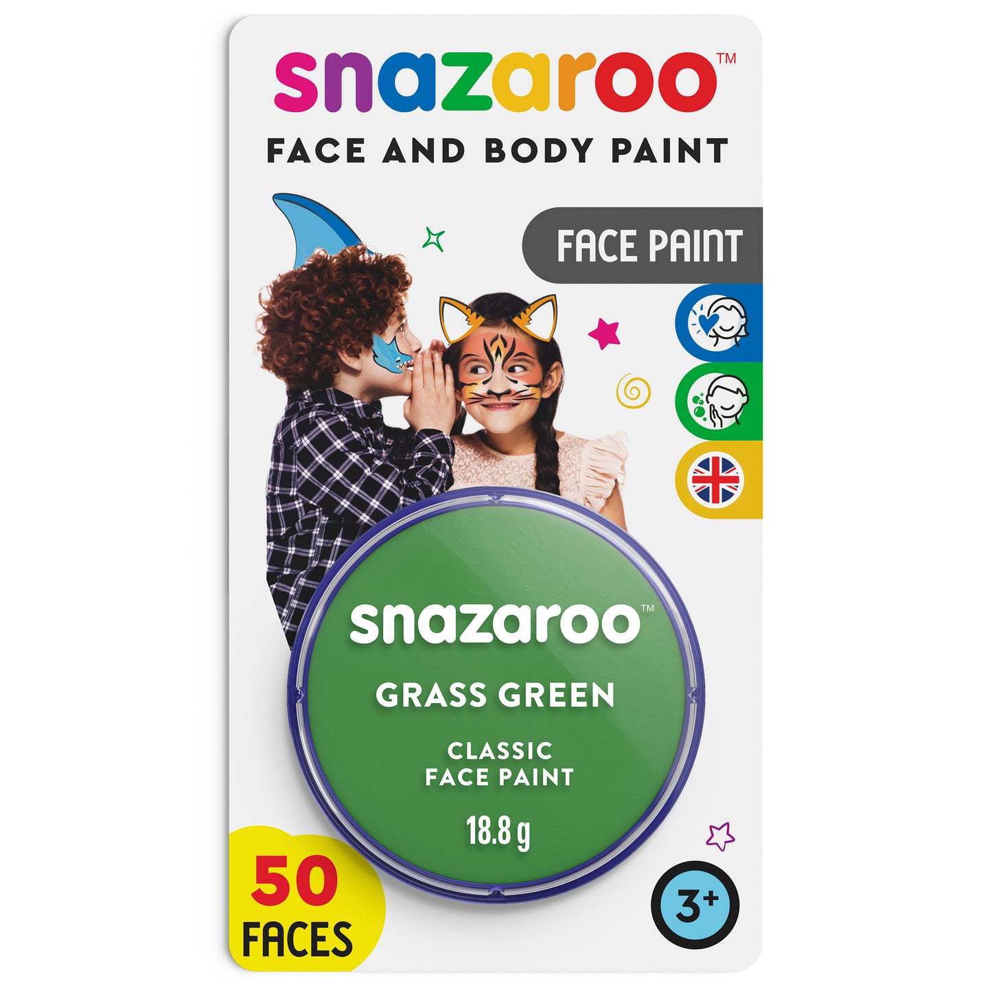 Farba do ciała i twarzy Snazaroo - Zieleń trawy 18 ml