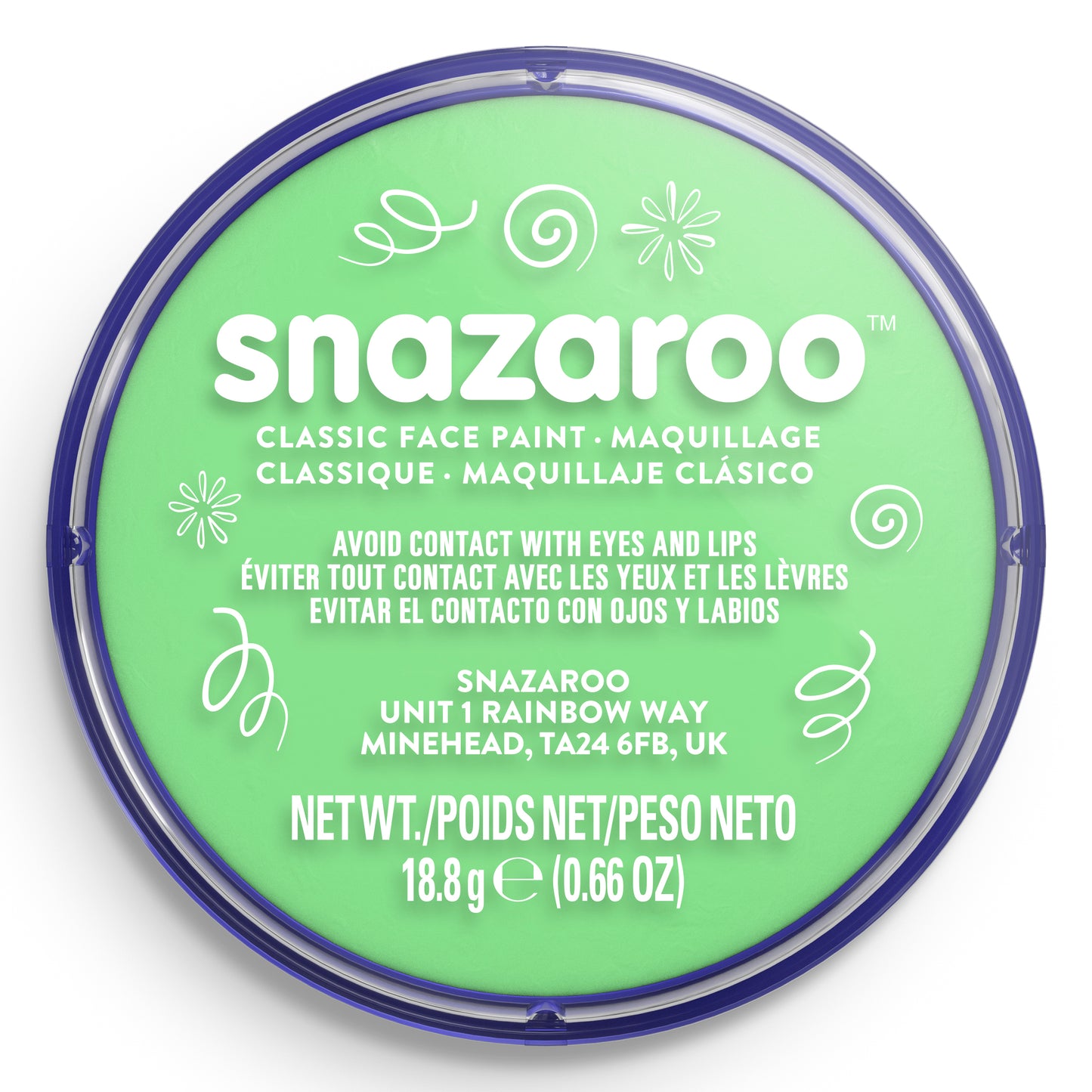 Farba do ciała i twarzy Snazaroo - Blady zielony 18 ml