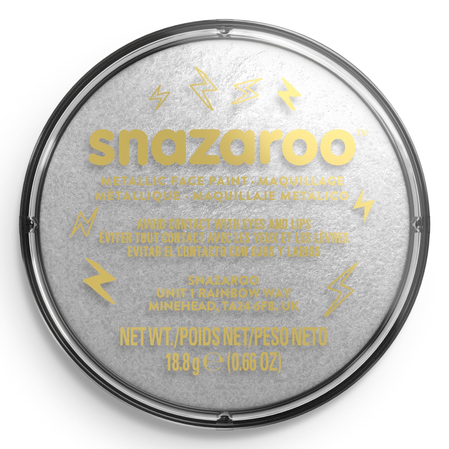 Farba do ciała i twarzy Snazaroo Metaliczna - Srebrny 18 ml