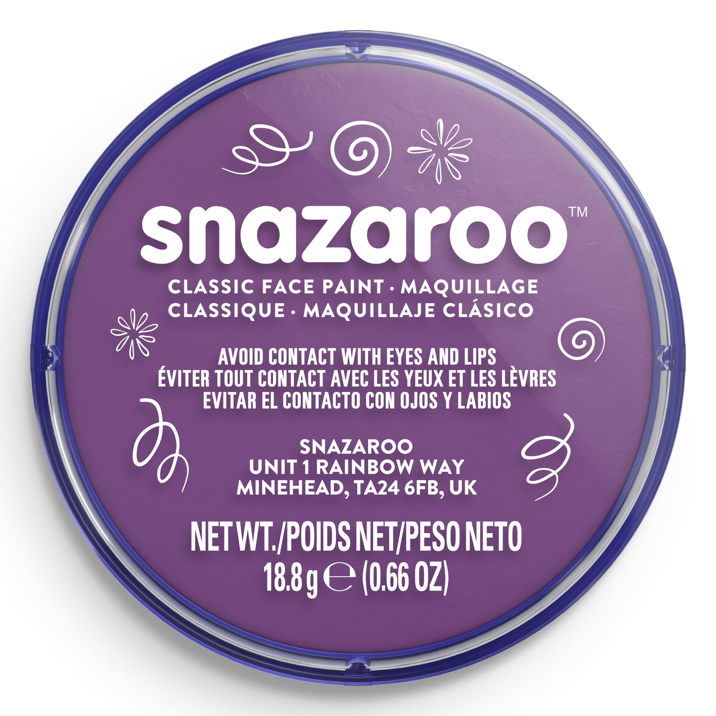 Farba do ciała i twarzy Snazaroo - Fioletowy 18 ml
