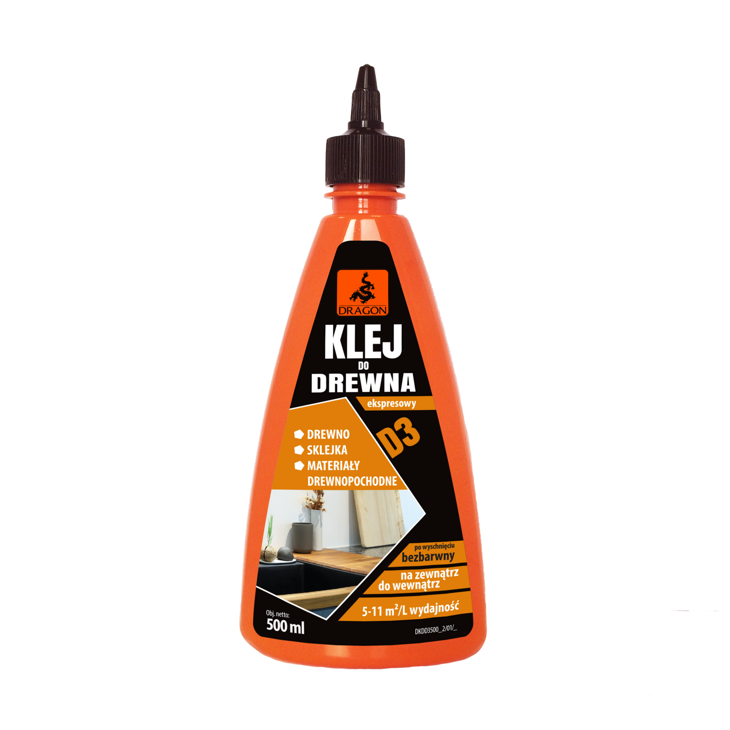 Klej do drewna Dragon - 500 ml (wikolowy)