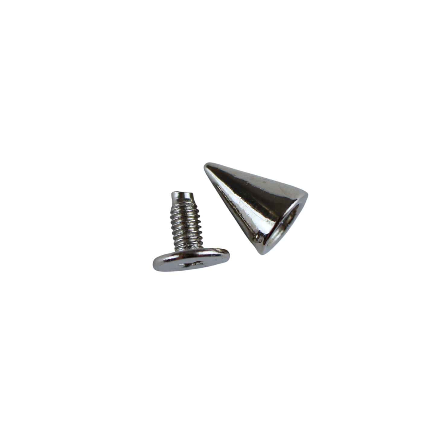Ćwieki stożki metalowe - 7/10 mm nikiel 1 szt.