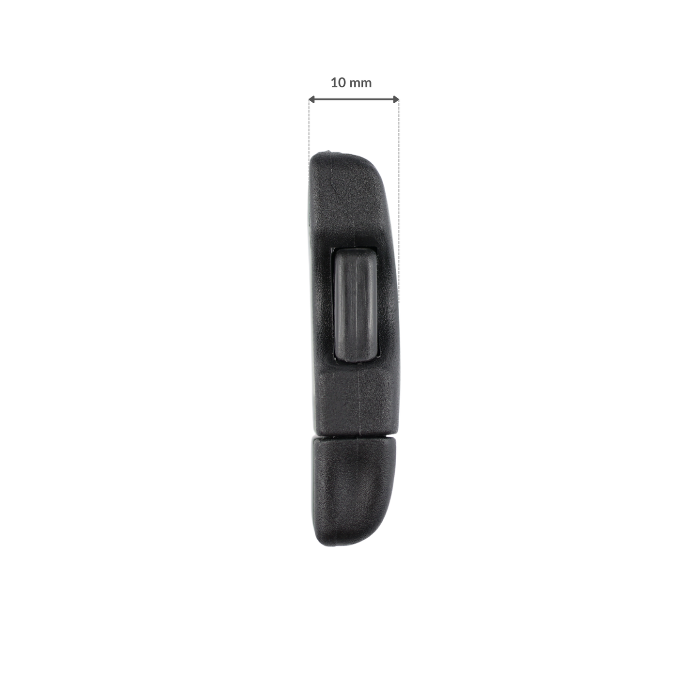 Klamra plastikowa - 20x46 mm czarna 1 szt.