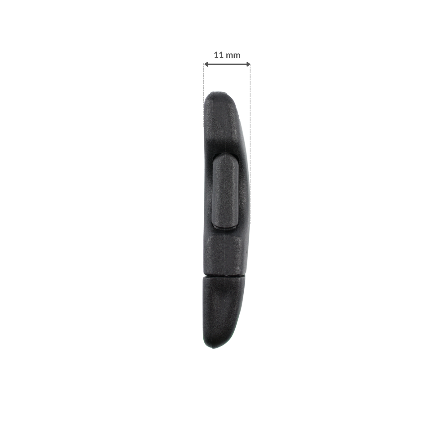 Klamra plastikowa - 25x60 mm czarna 1 szt.