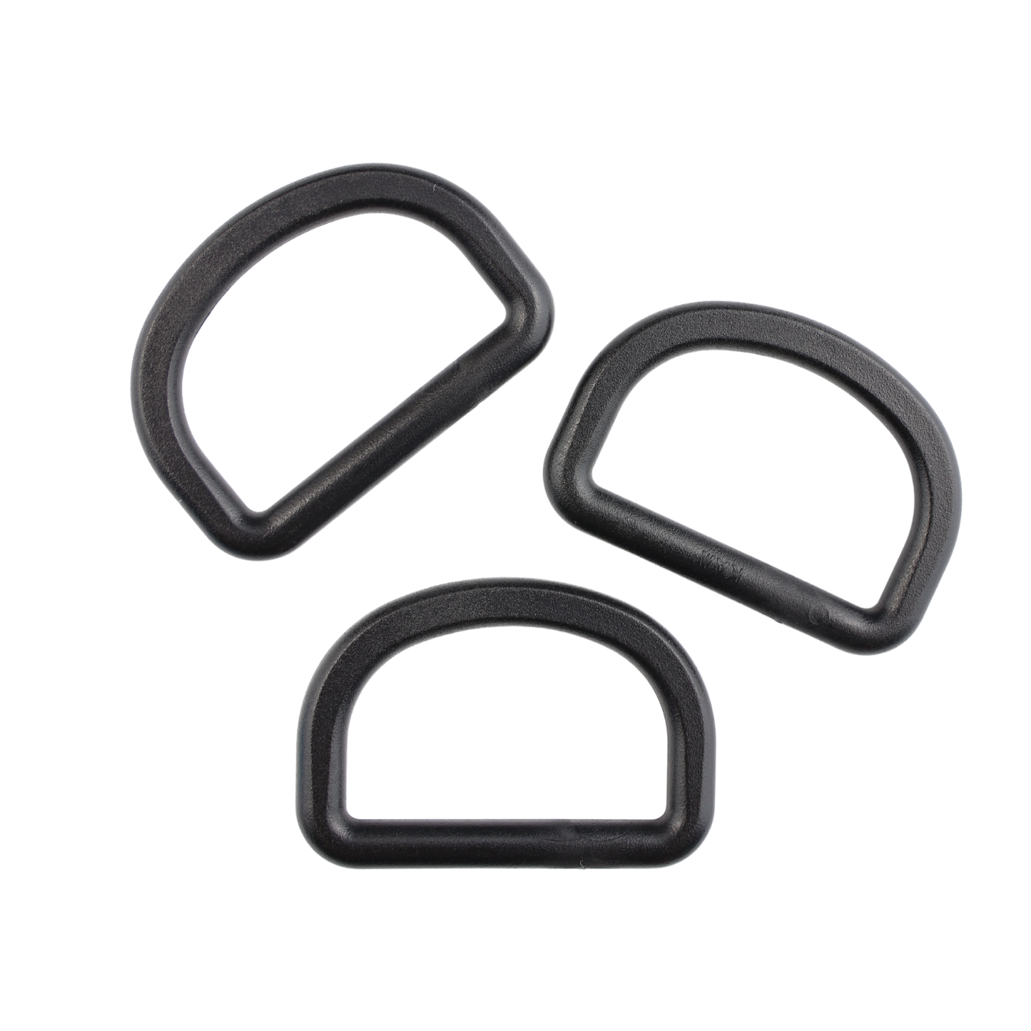 Półkole plastikowe - 32/19 mm czarne 1 szt.
