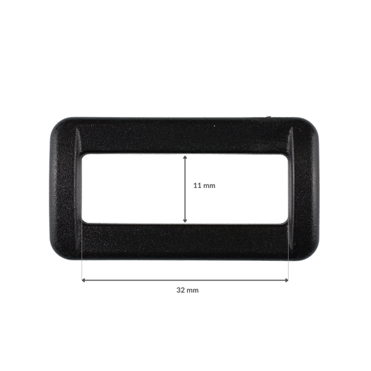 Ramka plastikowa - 32/11 mm czarna 1 szt.