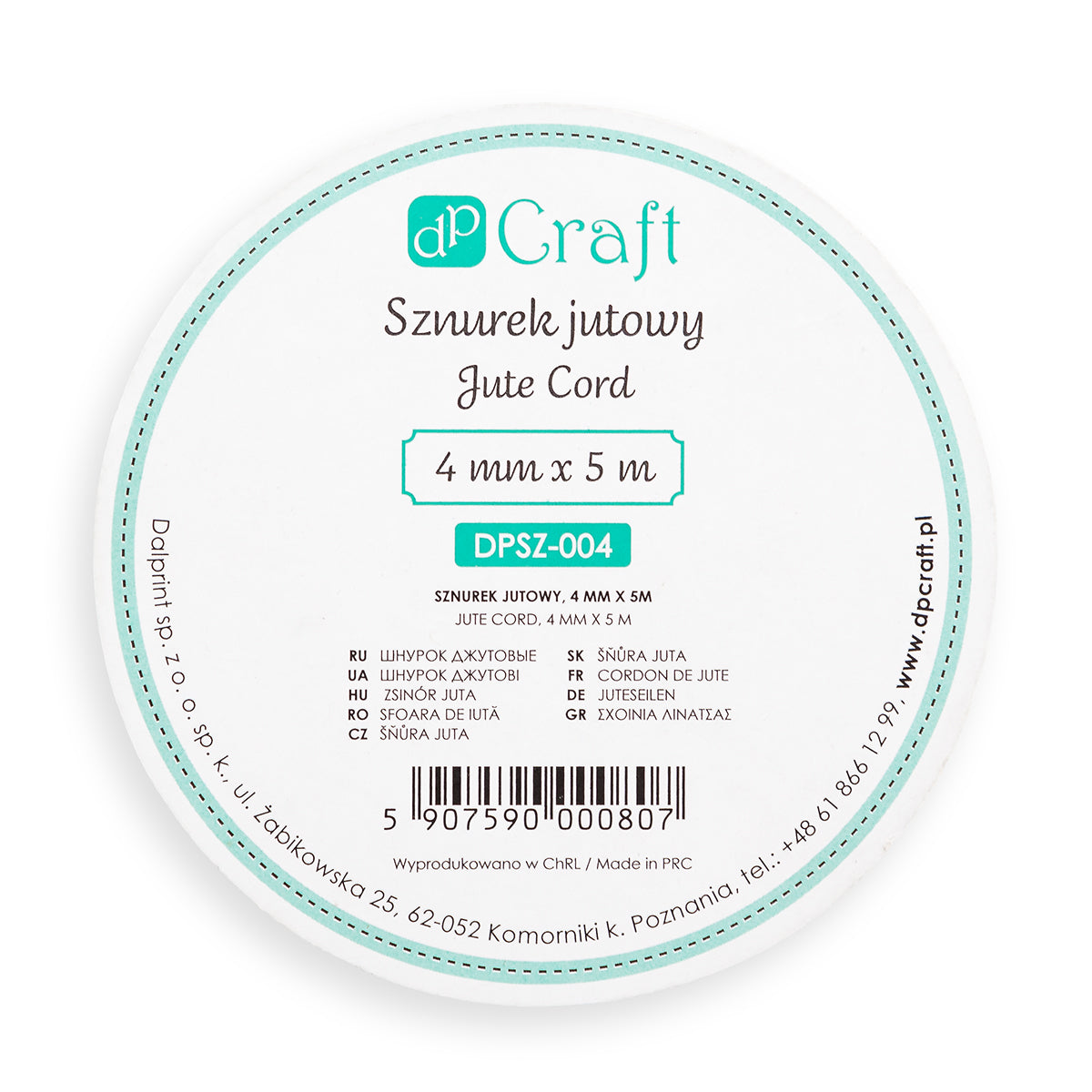Sznurek jutowy DpCraft - 4 mm x 5 m