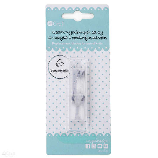 Zestaw ostrzy wymiennych DpCraft - do nożyka obrotowego 6 szt.