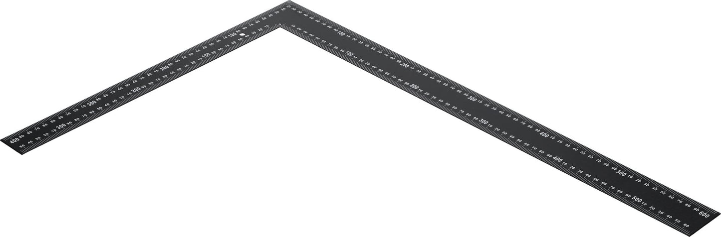 Kątownik metalowy Vorel - czarny 600x400 mm