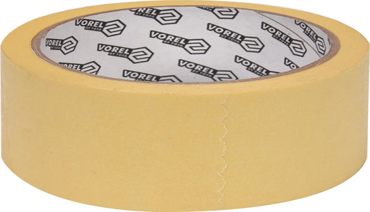 Taśma maskująca Vorel - 19 mm x 25 m żółta
