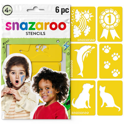 Szablony do malowania twarzy Snazaroo - Uniwersalne 6 szt.