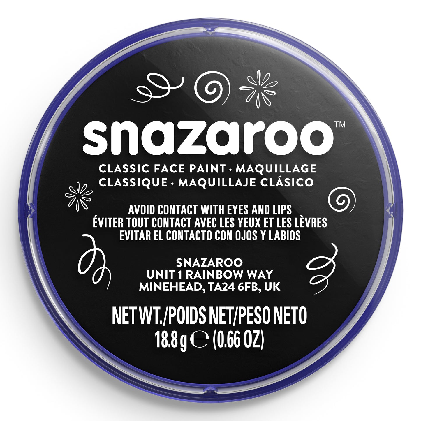 Farba do ciała i twarzy Snazaroo - Czarny 18 ml