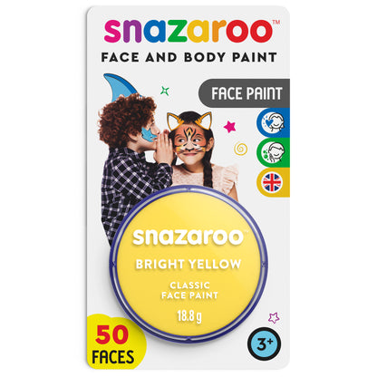 Farba do ciała i twarzy Snazaroo - Jasny żółty 18 ml