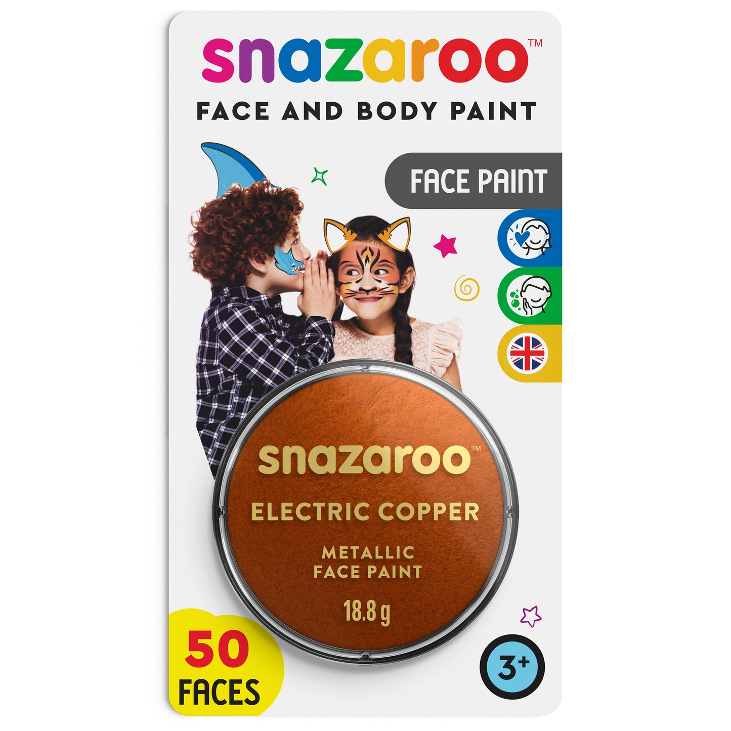 Farba do ciała i twarzy Snazaroo Metaliczna - Miedziany 18 ml