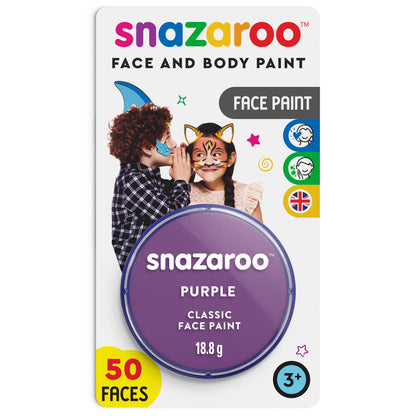 Farba do ciała i twarzy Snazaroo - Fioletowy 18 ml