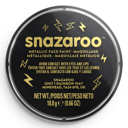 Farba do ciała i twarzy Snazaroo Metaliczna - Czarny 18 ml