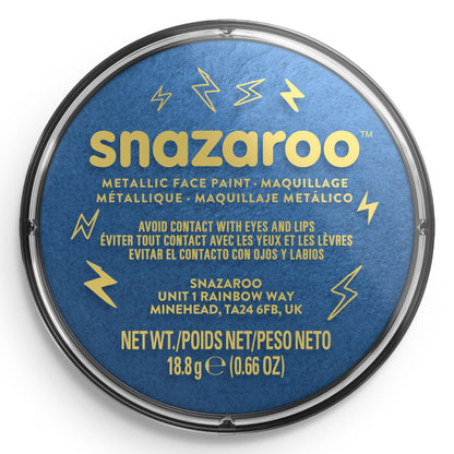 Farba do ciała i twarzy Snazaroo Metaliczna - Niebieski 18 ml