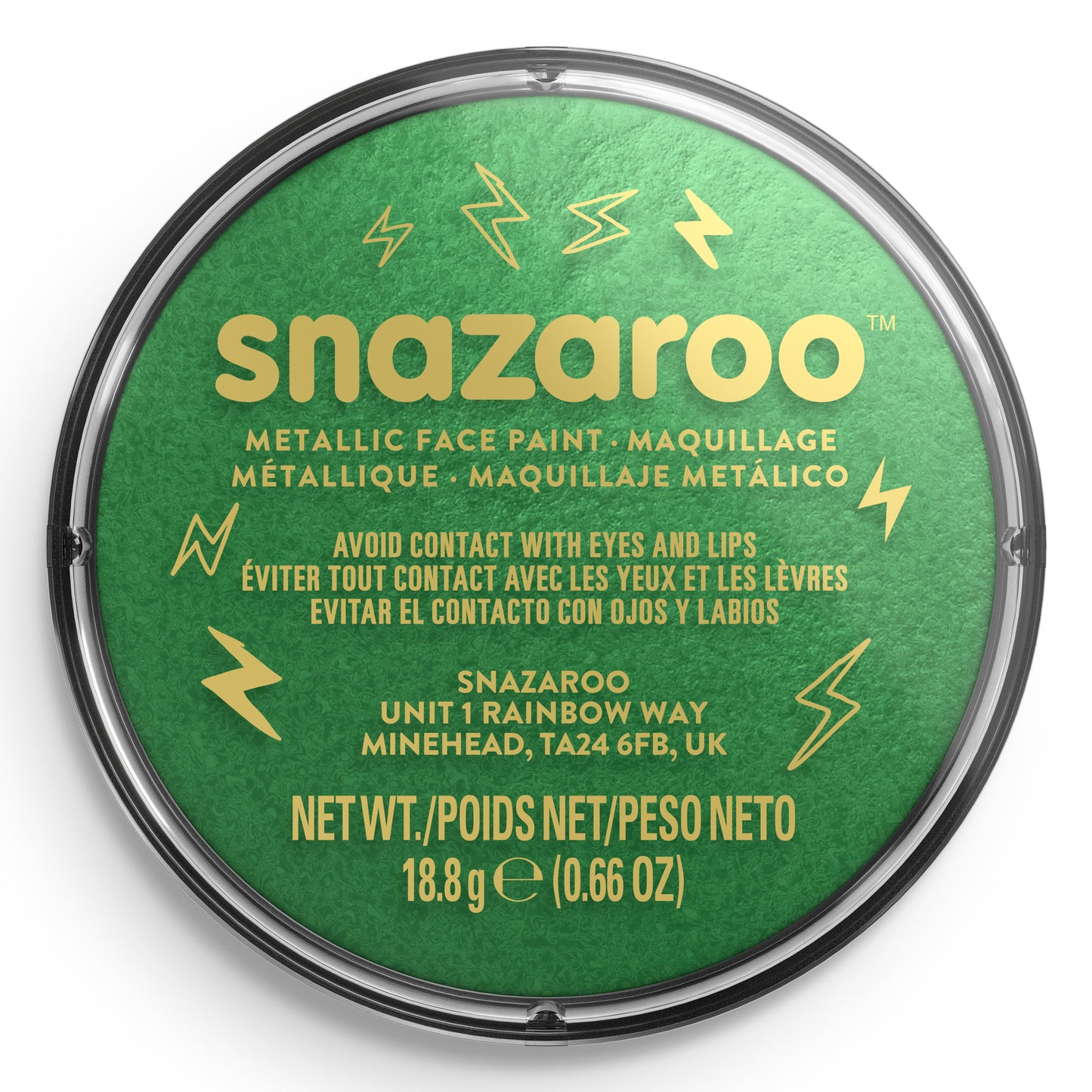Farba do ciała i twarzy Snazaroo Metaliczna - Zielony 18 ml