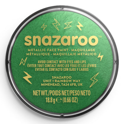 Farba do ciała i twarzy Snazaroo Metaliczna - Zielony 18 ml