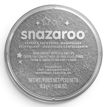 Farba do ciała i twarzy Snazaroo Błyszcząca - Metaliczny Antracyt 18 ml