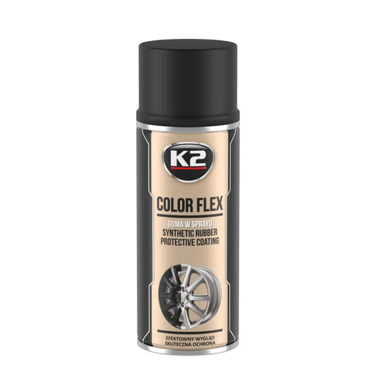 Guma w sprayu K2 - Czarny mat