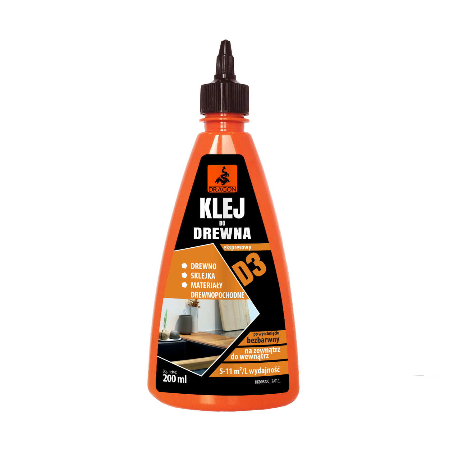 Klej do drewna Dragon - 200 ml (wikolowy)