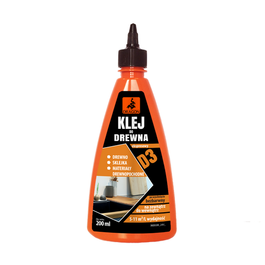 Klej do drewna Dragon - 200 ml (wikolowy)