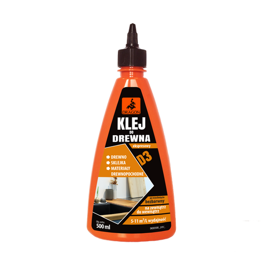 Klej do drewna Dragon - 500 ml (wikolowy)
