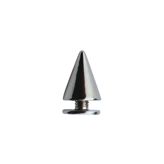 Ćwieki stożki metalowe - 7/10 mm nikiel 1 szt.