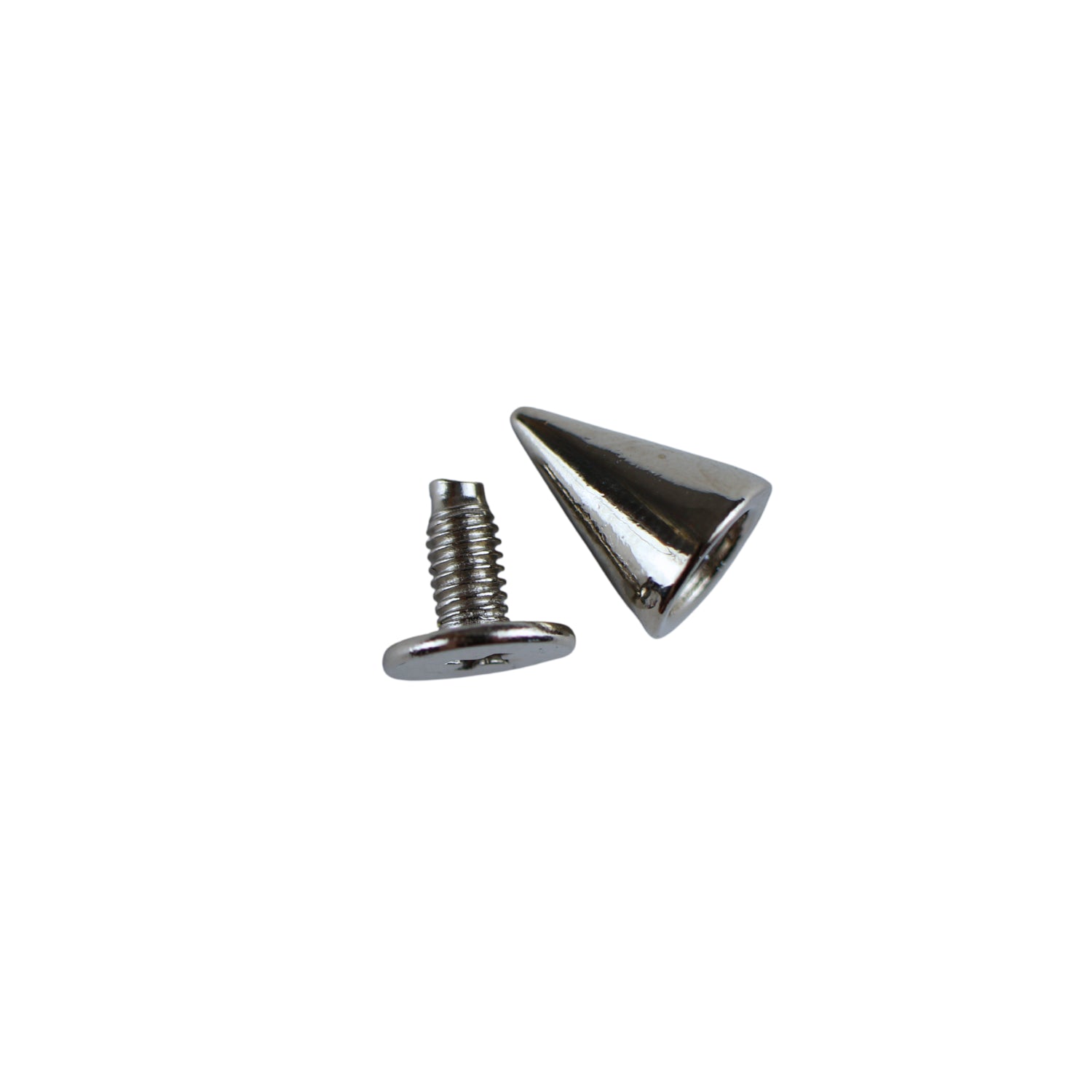 Metal cone studs - 7/10 mm nickel 1 pc.