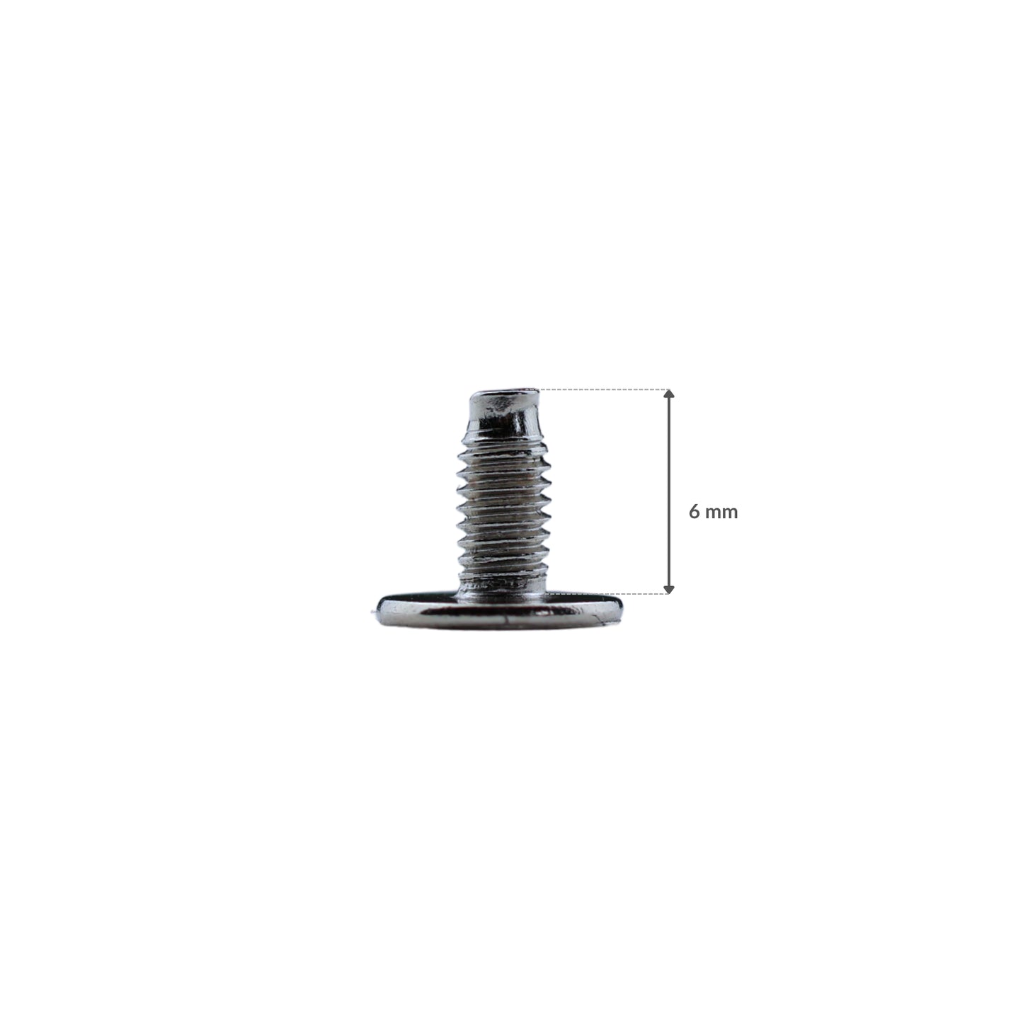 Metal cone studs - 8/12 mm nickel 1 pc.