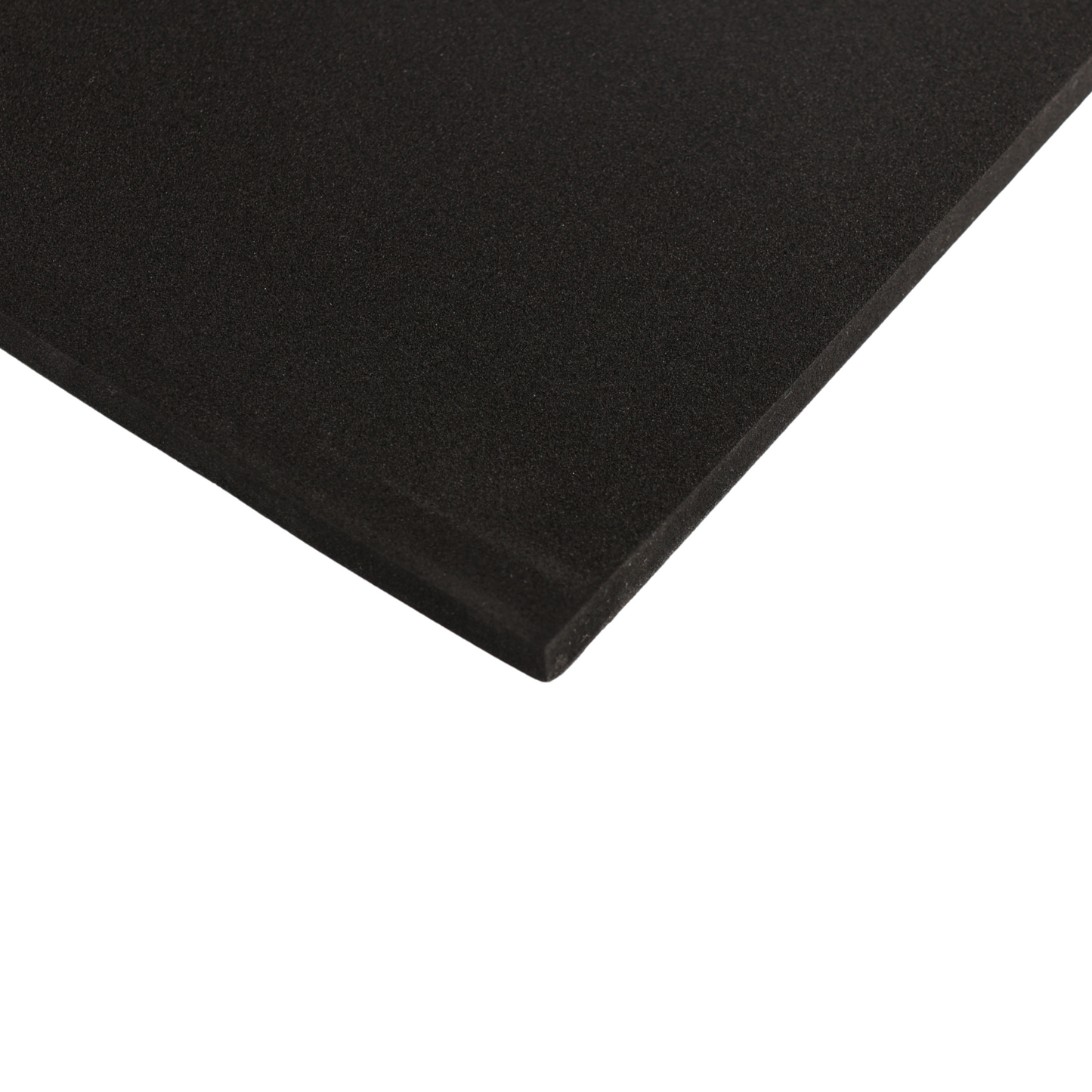 EVA foam 65 kg/m3, 3 mm black - 50x50 cm