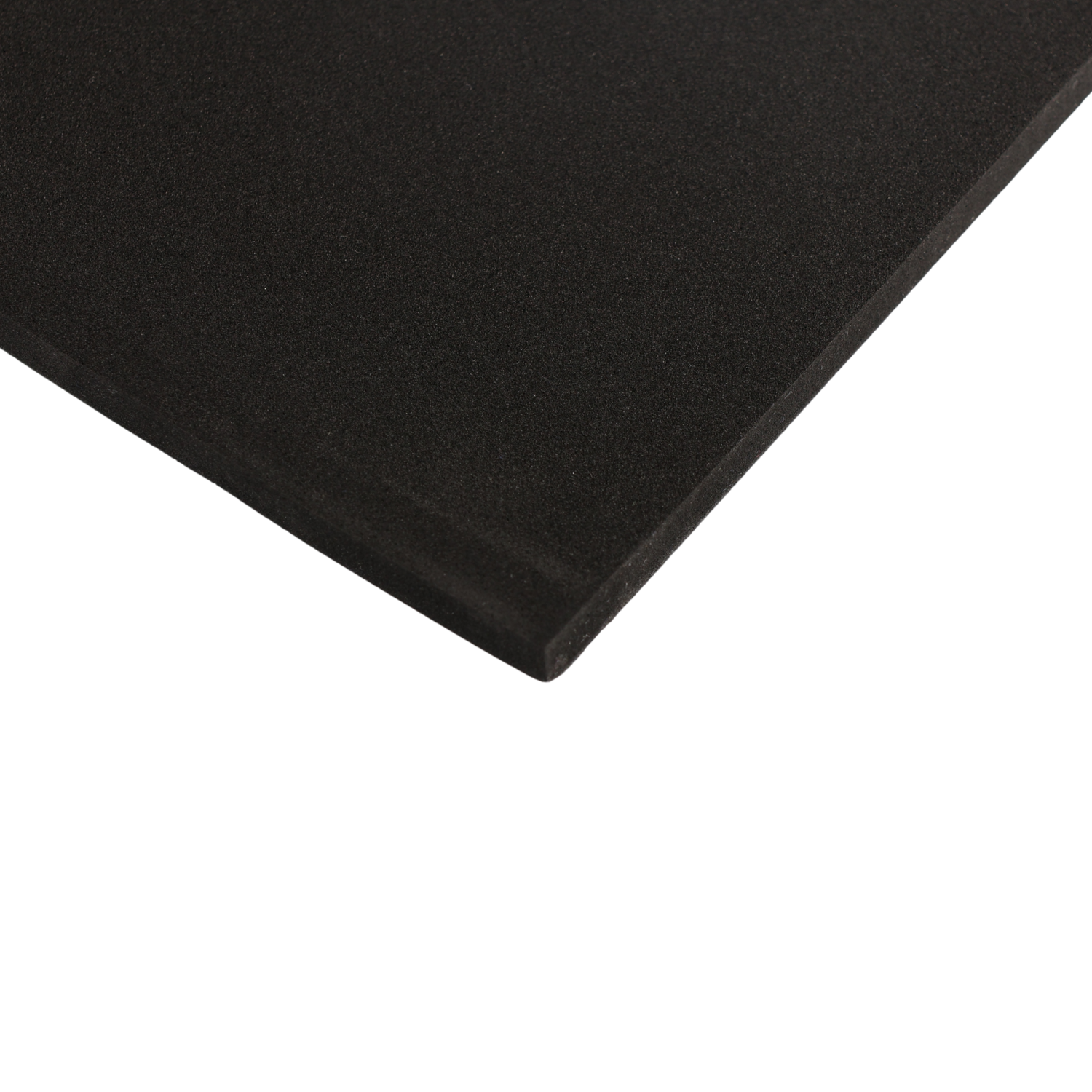 EVA foam 65 kg/m3, 3 mm black - 50x50 cm