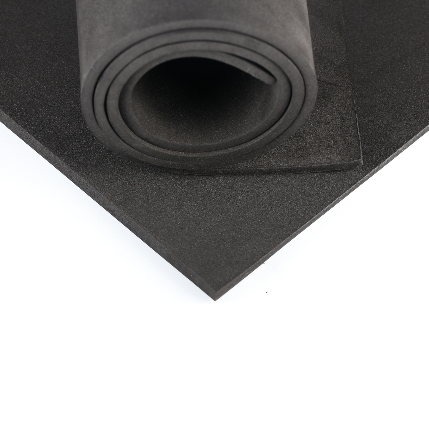 EVA foam 65 kg/m3, 3 mm black - 50x50 cm