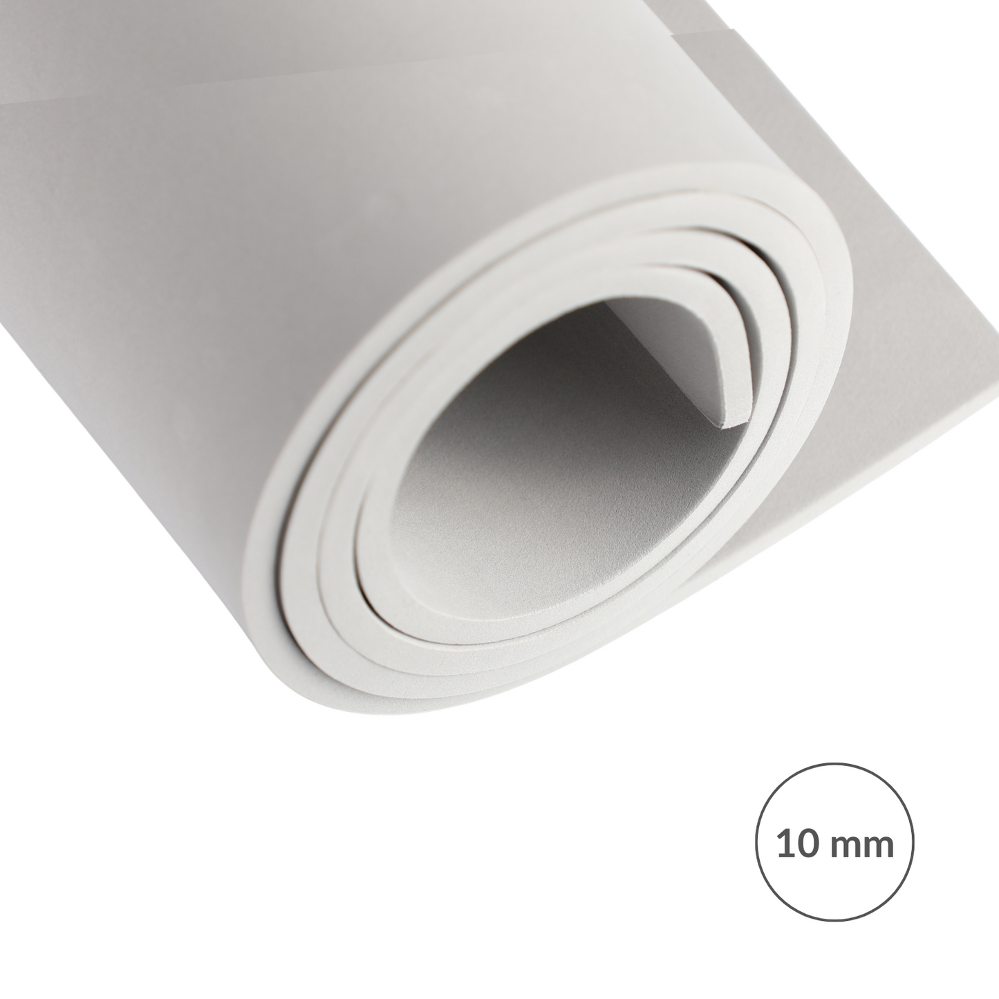 EVA foam 100 kg/m3, high density, 10 mm grey - 50x50 cm