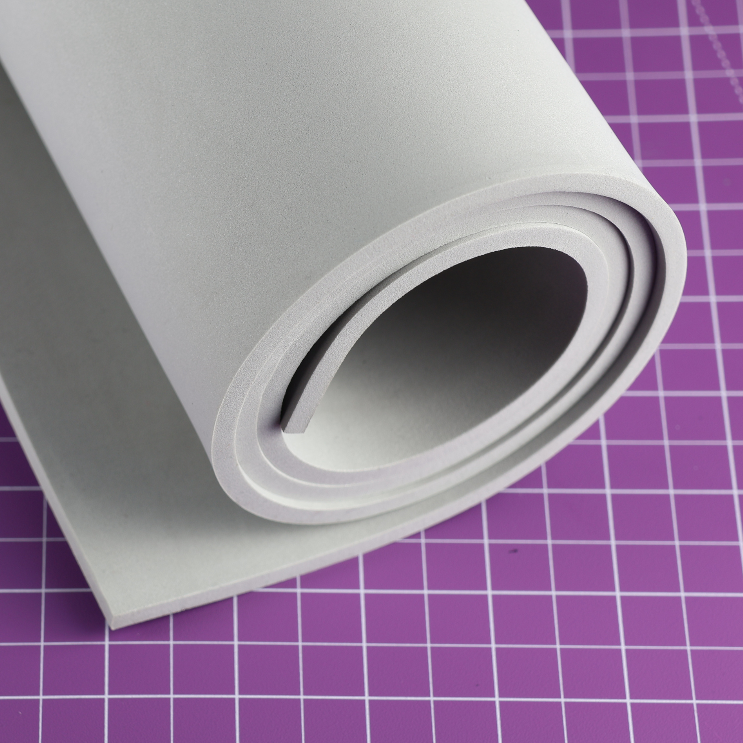 EVA foam 100 kg/m3, high density, 2 mm grey - 100x50 cm