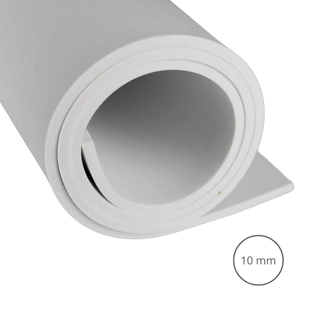 Pianka EVA 65 kg/m3, 10 mm biała - 50x50 cm