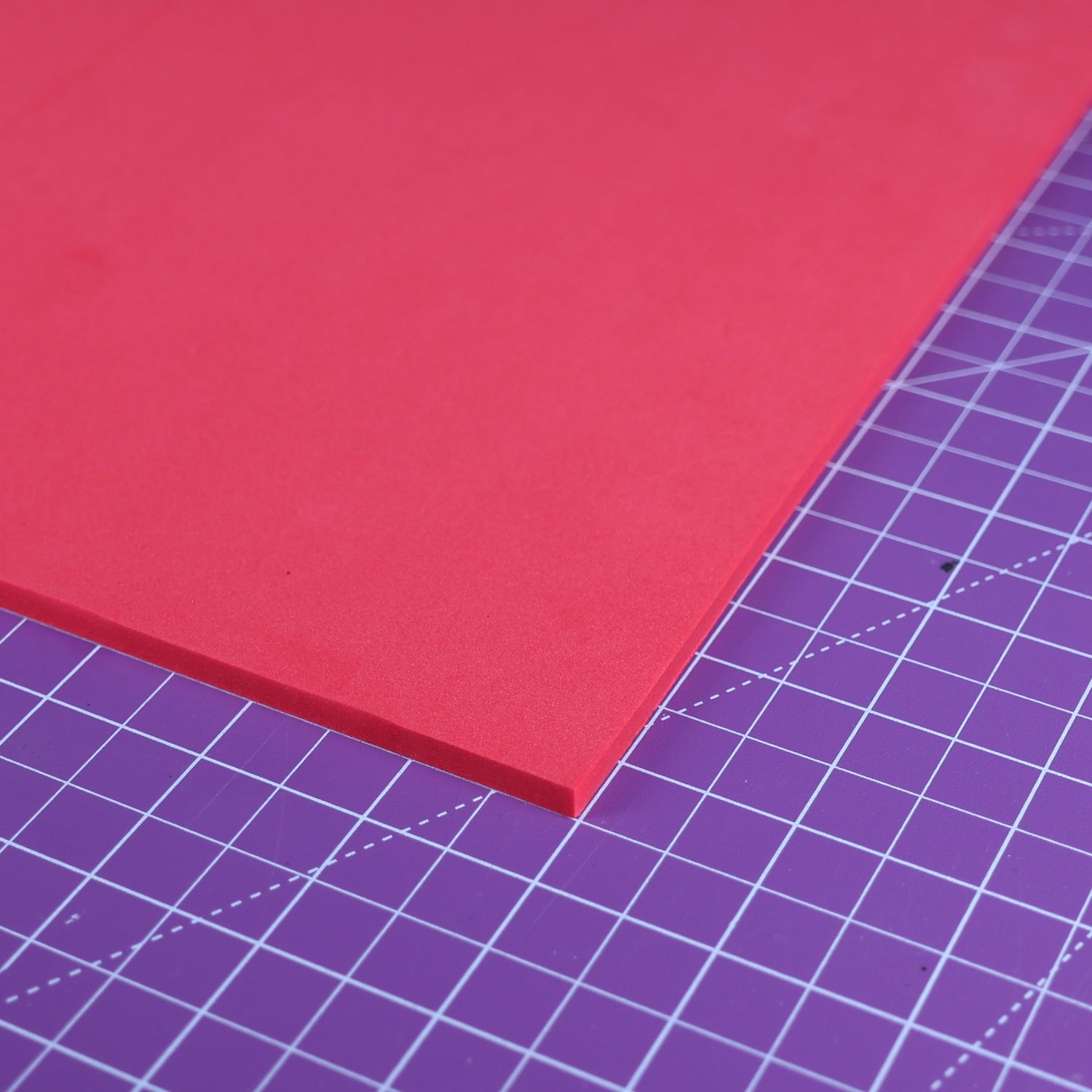 EVA foam 65 kg/m3, 2 mm red - 100x50 cm