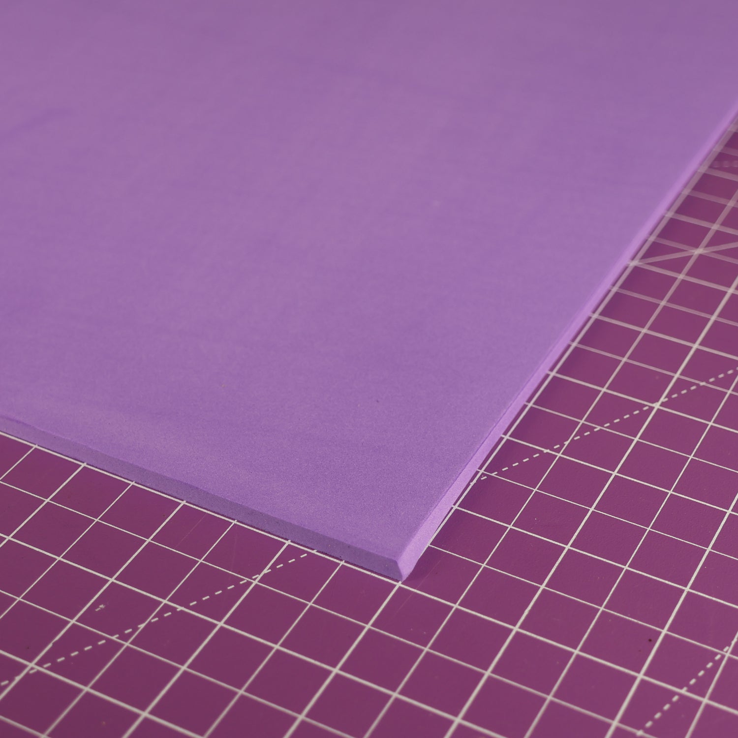 EVA foam 65 kg/m3, 2 mm purple - 50x50 cm