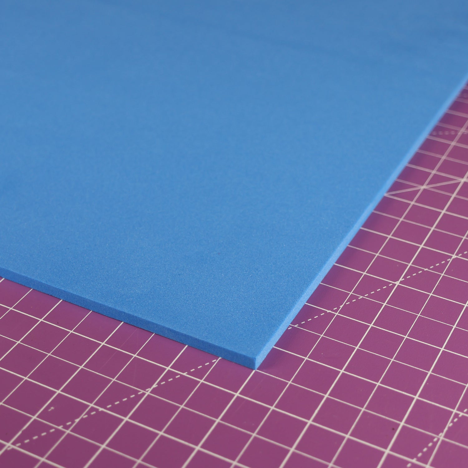 EVA foam 65 kg/m3, 5 mm blue - 50x50 cm