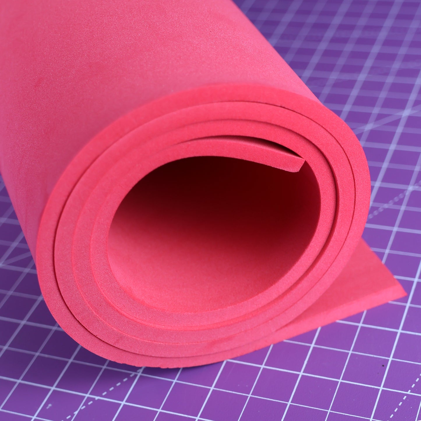 EVA foam 65 kg/m3, 2 mm red - 100x50 cm