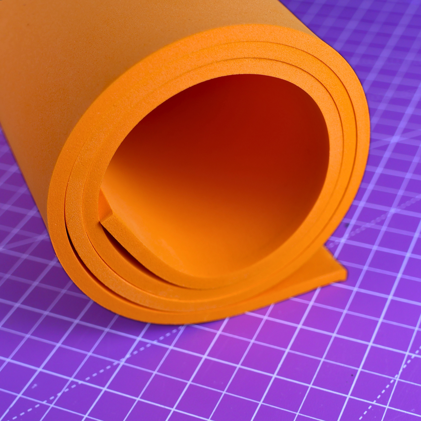 Pianka EVA 65 kg/m3 (CF65) 2 mm pomarańczowa - 100x50 cm