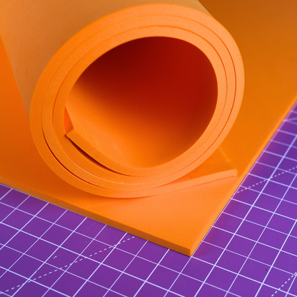 Pianka EVA 65 kg/m3 (CF65) 2 mm pomarańczowa - 100x50 cm