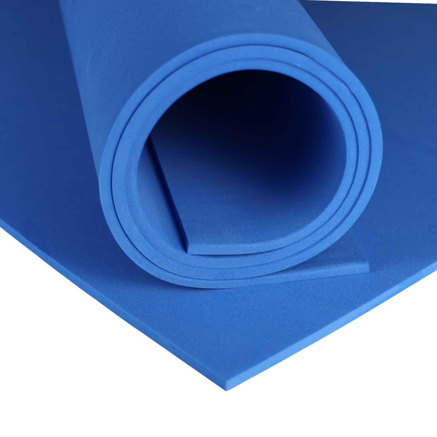 EVA foam 65 kg/m3, 5 mm blue - 50x50 cm