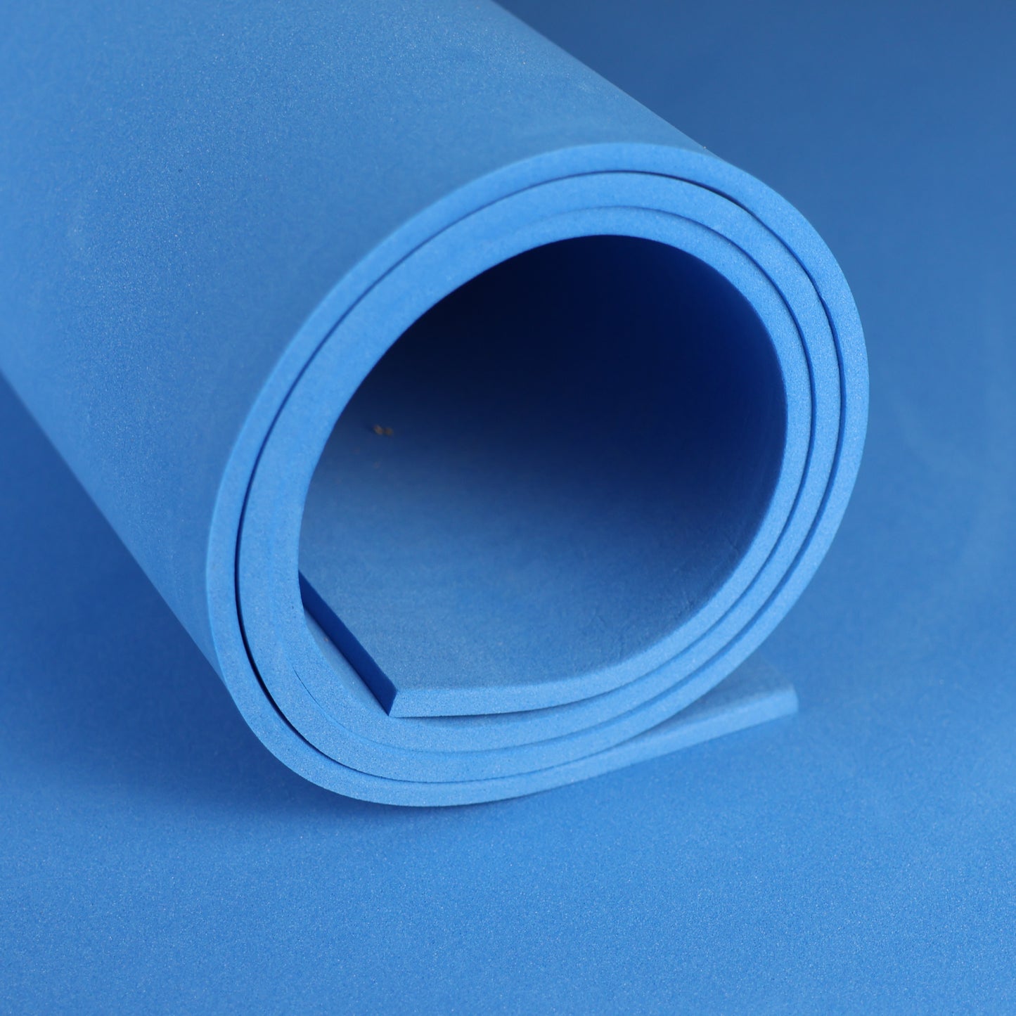 EVA foam 65 kg/m3, 5 mm blue - 50x50 cm