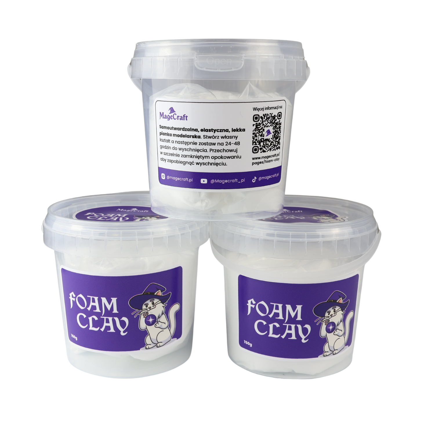 Foam Clay MageCraft - 150 g White
