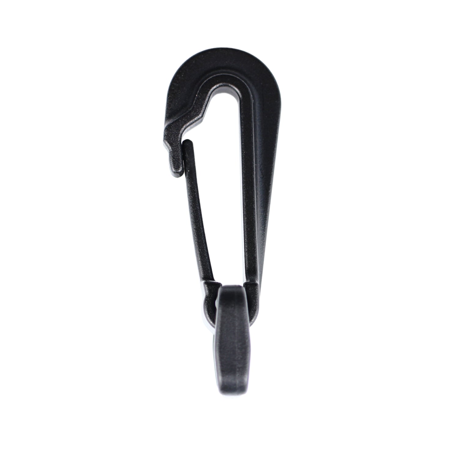 Plastic snap hook - 25 mm black 1 pc.