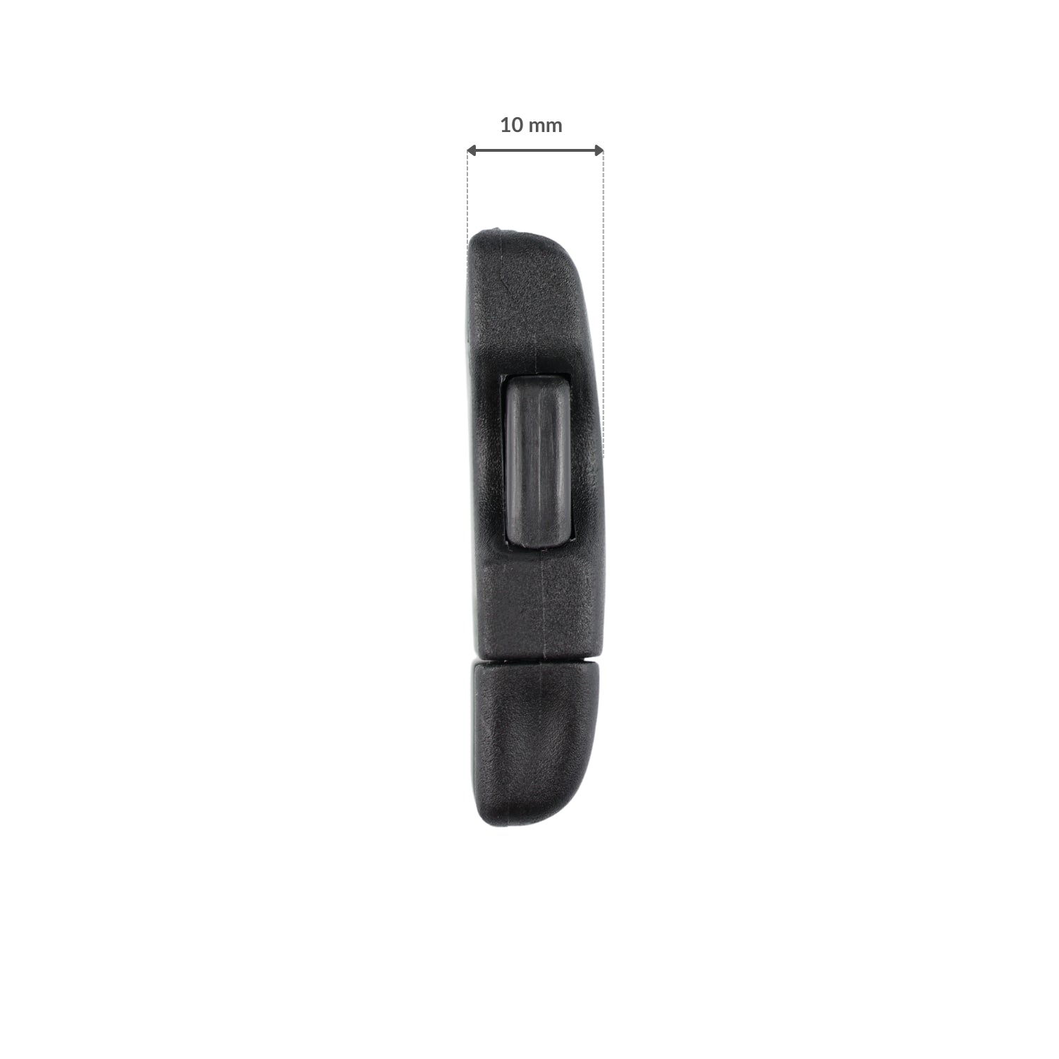 Plastic buckle - 20x46 mm black 1 pc.