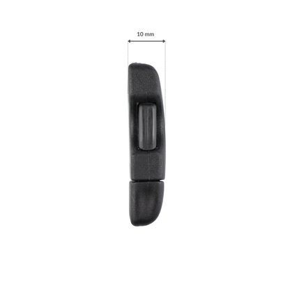 Klamra plastikowa - 20x46 mm czarna 1 szt.